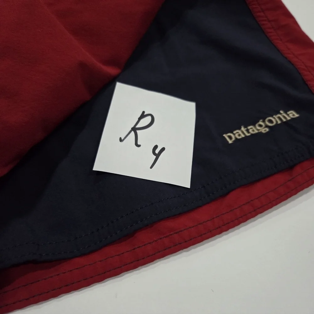 Patagonia Red and Navy Board Shorts Sz.36